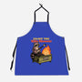 Raccoon Dumpster Fire-Unisex-Kitchen-Apron-Studio Mootant