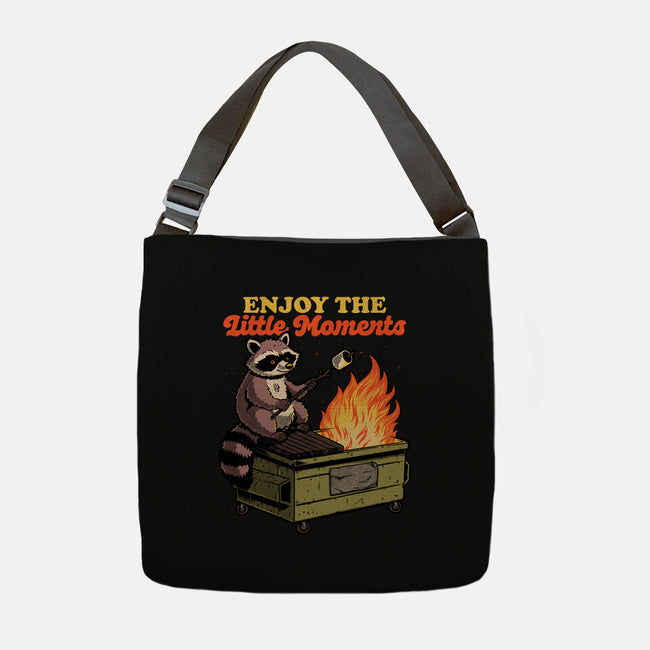 Raccoon Dumpster Fire-None-Adjustable Tote-Bag-Studio Mootant