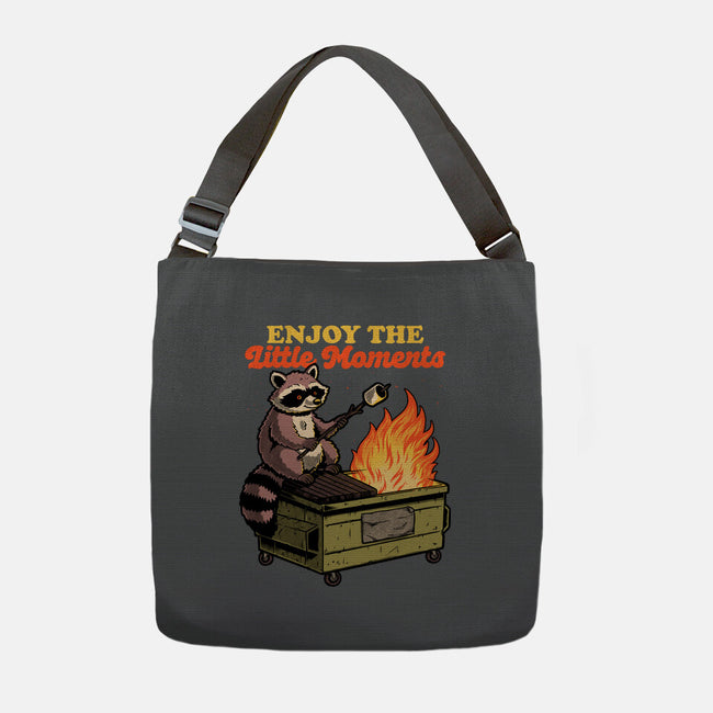 Raccoon Dumpster Fire-None-Adjustable Tote-Bag-Studio Mootant