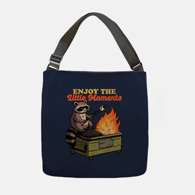 Raccoon Dumpster Fire-None-Adjustable Tote-Bag-Studio Mootant