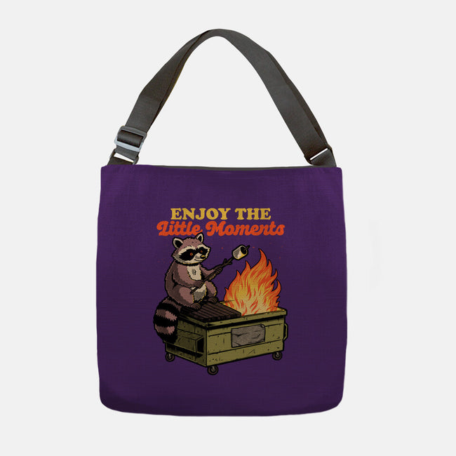 Raccoon Dumpster Fire-None-Adjustable Tote-Bag-Studio Mootant