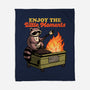 Raccoon Dumpster Fire-None-Fleece-Blanket-Studio Mootant