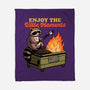 Raccoon Dumpster Fire-None-Fleece-Blanket-Studio Mootant