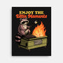 Raccoon Dumpster Fire-None-Stretched-Canvas-Studio Mootant