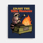 Raccoon Dumpster Fire-None-Stretched-Canvas-Studio Mootant