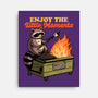 Raccoon Dumpster Fire-None-Stretched-Canvas-Studio Mootant