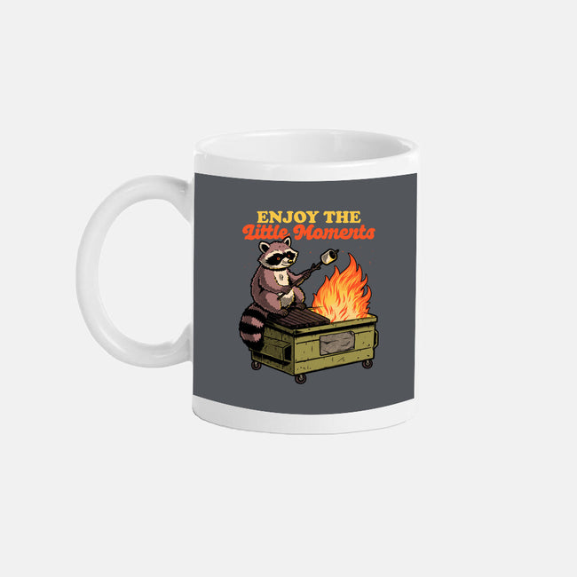 Raccoon Dumpster Fire-None-Mug-Drinkware-Studio Mootant