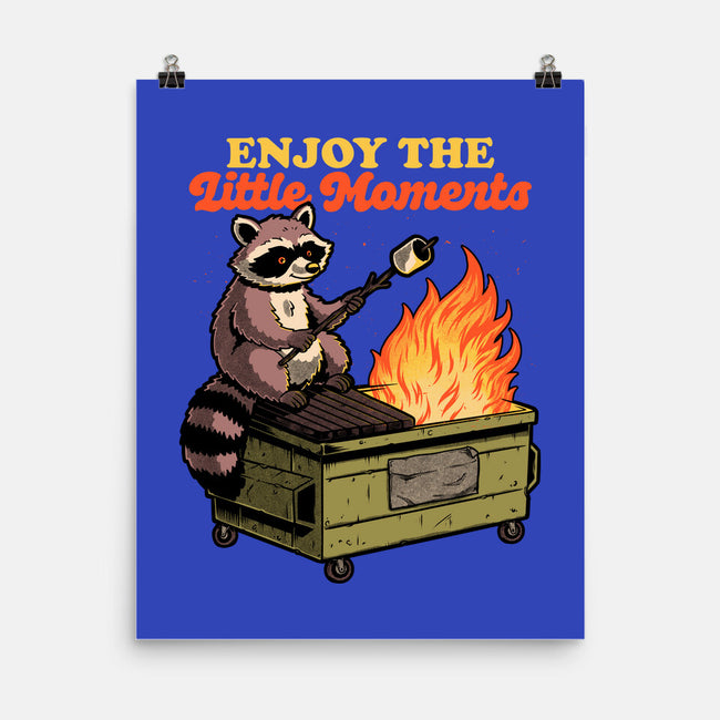 Raccoon Dumpster Fire-None-Matte-Poster-Studio Mootant