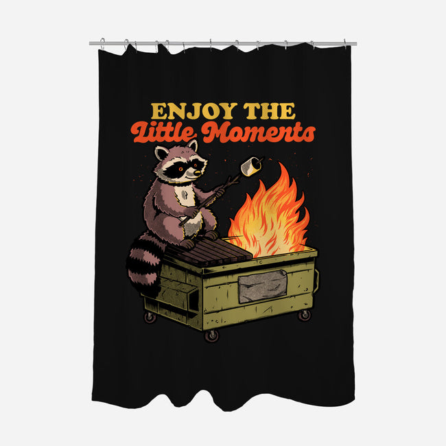 Raccoon Dumpster Fire-None-Polyester-Shower Curtain-Studio Mootant