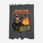 Raccoon Dumpster Fire-None-Polyester-Shower Curtain-Studio Mootant