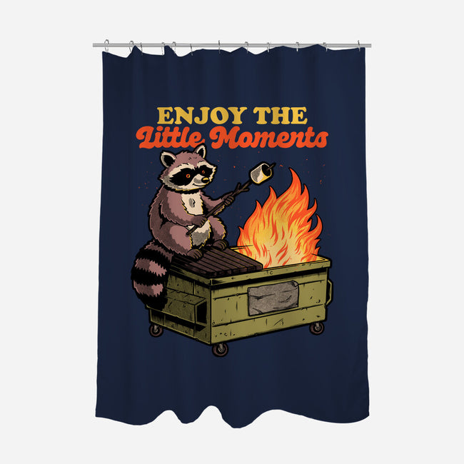 Raccoon Dumpster Fire-None-Polyester-Shower Curtain-Studio Mootant