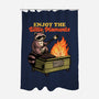 Raccoon Dumpster Fire-None-Polyester-Shower Curtain-Studio Mootant