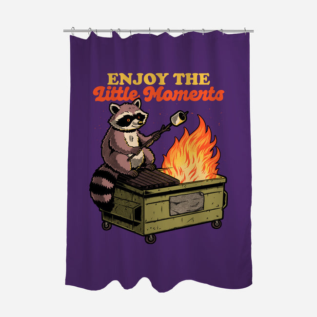 Raccoon Dumpster Fire-None-Polyester-Shower Curtain-Studio Mootant