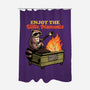 Raccoon Dumpster Fire-None-Polyester-Shower Curtain-Studio Mootant