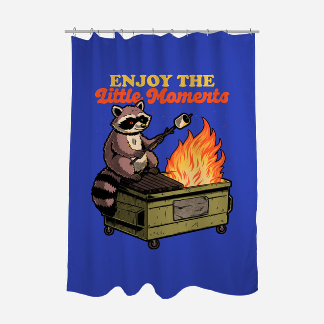 Raccoon Dumpster Fire-None-Polyester-Shower Curtain-Studio Mootant