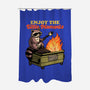 Raccoon Dumpster Fire-None-Polyester-Shower Curtain-Studio Mootant