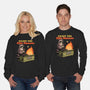 Raccoon Dumpster Fire-Unisex-Crew Neck-Sweatshirt-Studio Mootant