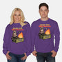 Raccoon Dumpster Fire-Unisex-Crew Neck-Sweatshirt-Studio Mootant