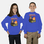 Raccoon Dumpster Fire-Youth-Crew Neck-Sweatshirt-Studio Mootant