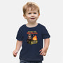 Raccoon Dumpster Fire-Baby-Basic-Tee-Studio Mootant