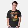 Raccoon Dumpster Fire-Mens-Basic-Tee-Studio Mootant
