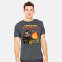 Raccoon Dumpster Fire-Mens-Heavyweight-Tee-Studio Mootant