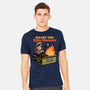 Raccoon Dumpster Fire-Mens-Heavyweight-Tee-Studio Mootant
