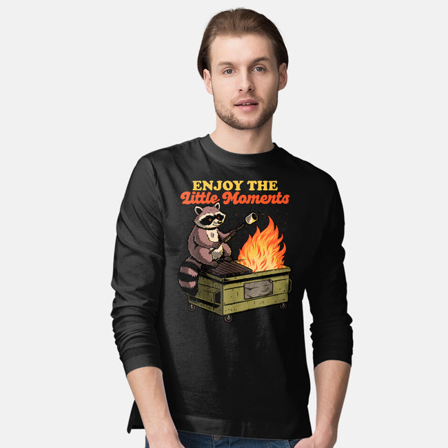 Raccoon Dumpster Fire-Mens-Long Sleeved-Tee-Studio Mootant