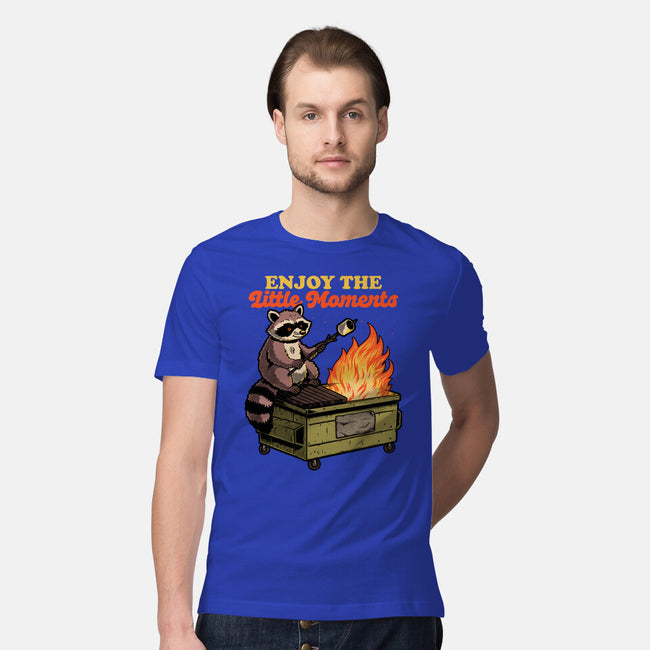 Raccoon Dumpster Fire-Mens-Premium-Tee-Studio Mootant