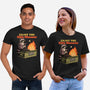 Raccoon Dumpster Fire-Unisex-Basic-Tee-Studio Mootant