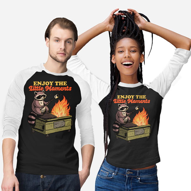 Raccoon Dumpster Fire-Unisex-Baseball-Tee-Studio Mootant