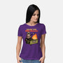 Raccoon Dumpster Fire-Womens-Basic-Tee-Studio Mootant
