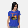 Raccoon Dumpster Fire-Womens-Basic-Tee-Studio Mootant