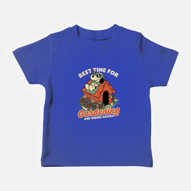 Beagle Body Garden-Baby-Basic-Tee-Studio Mootant