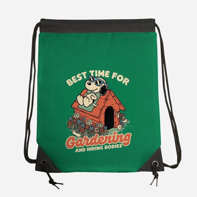 Beagle Body Garden-None-Drawstring-Bag-Studio Mootant