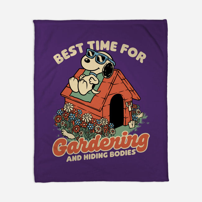 Beagle Body Garden-None-Fleece-Blanket-Studio Mootant