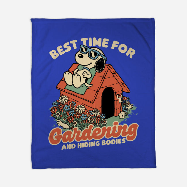 Beagle Body Garden-None-Fleece-Blanket-Studio Mootant