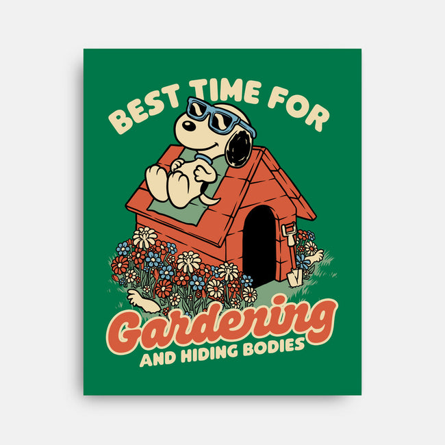 Beagle Body Garden-None-Stretched-Canvas-Studio Mootant