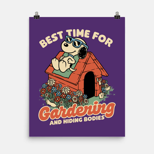Beagle Body Garden-None-Matte-Poster-Studio Mootant