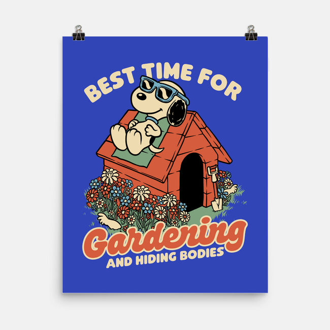 Beagle Body Garden-None-Matte-Poster-Studio Mootant