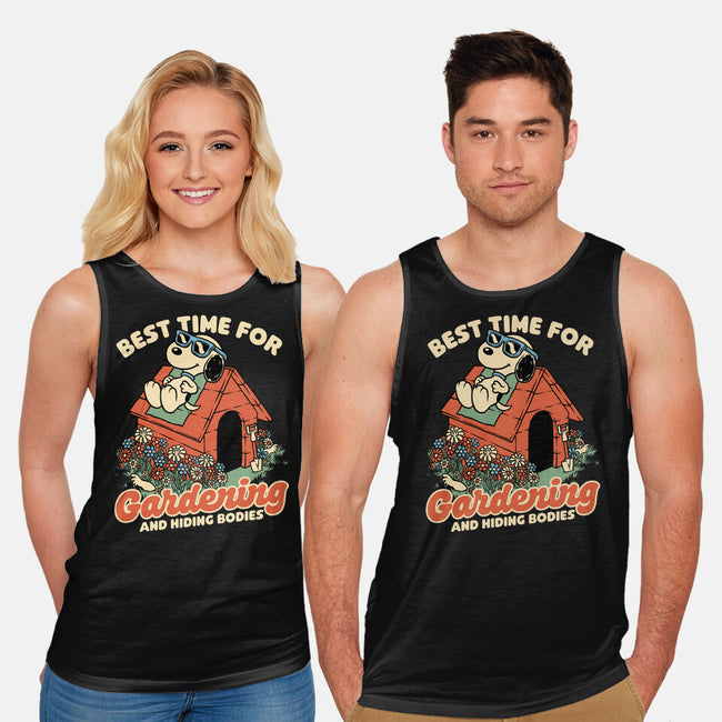 Beagle Body Garden-Unisex-Basic-Tank-Studio Mootant