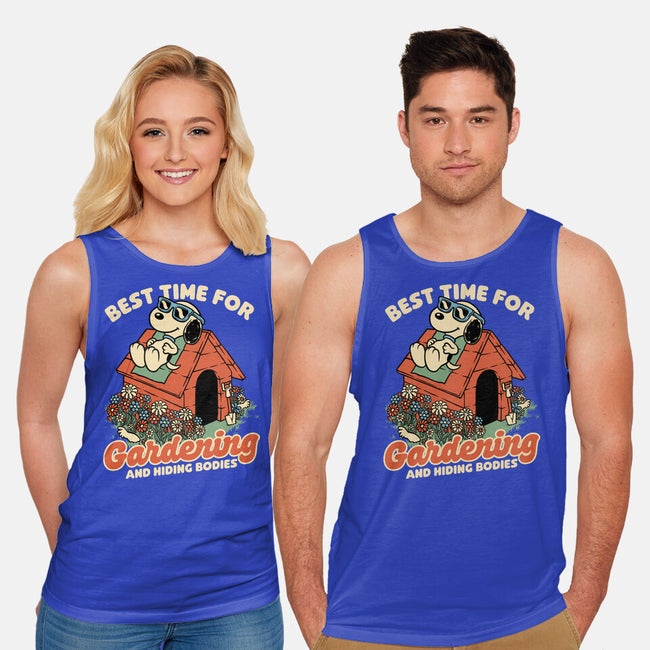 Beagle Body Garden-Unisex-Basic-Tank-Studio Mootant