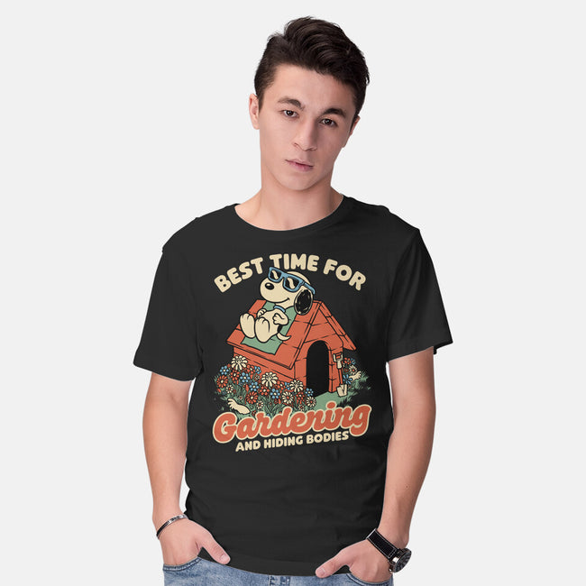 Beagle Body Garden-Mens-Basic-Tee-Studio Mootant