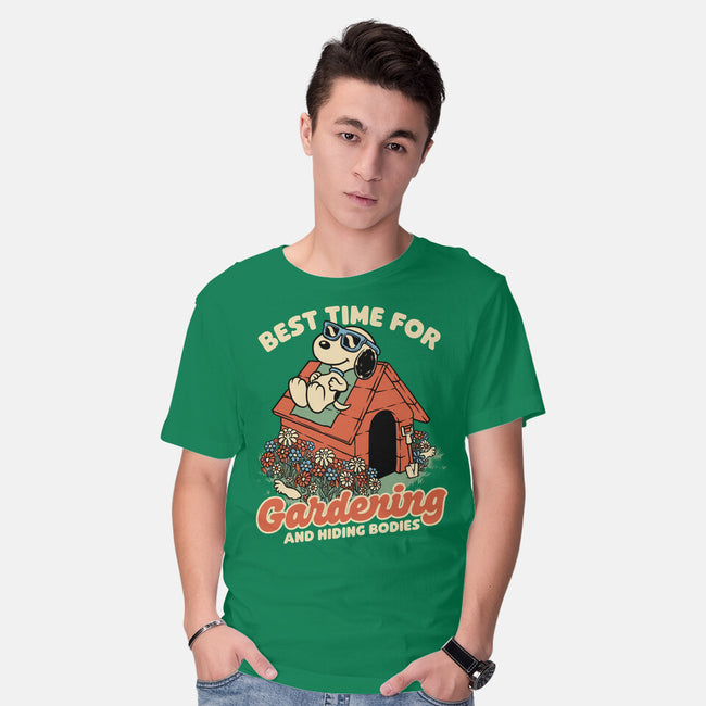 Beagle Body Garden-Mens-Basic-Tee-Studio Mootant