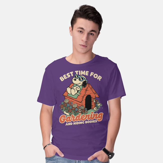 Beagle Body Garden-Mens-Basic-Tee-Studio Mootant