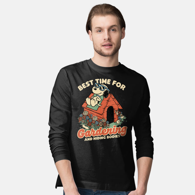 Beagle Body Garden-Mens-Long Sleeved-Tee-Studio Mootant