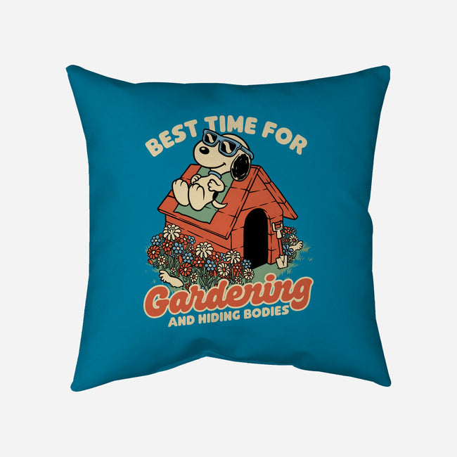 Beagle Body Garden-None-Removable Cover w Insert-Throw Pillow-Studio Mootant