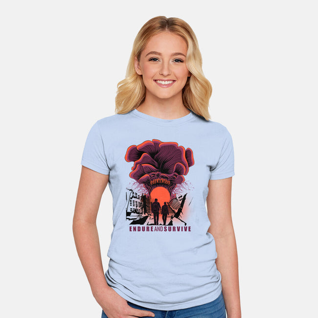 We Have To Endure And Survive-Womens-Fitted-Tee-rmatix