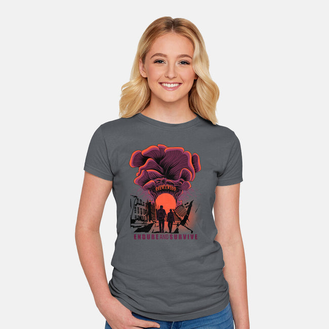 We Have To Endure And Survive-Womens-Fitted-Tee-rmatix