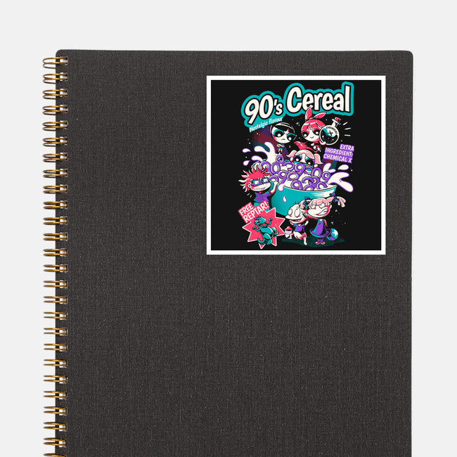 90s Cereal-None-Glossy-Sticker-yumie